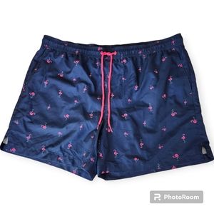 George Pink Flamingo Swim Trunks size 2XL